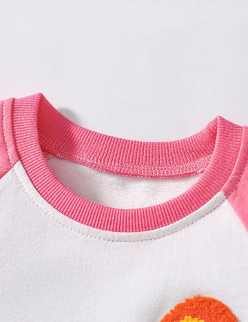 Rainbow Applique Cotton T-shirt Set